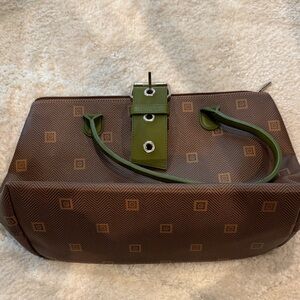 Chic Brown and Green Tote Bag